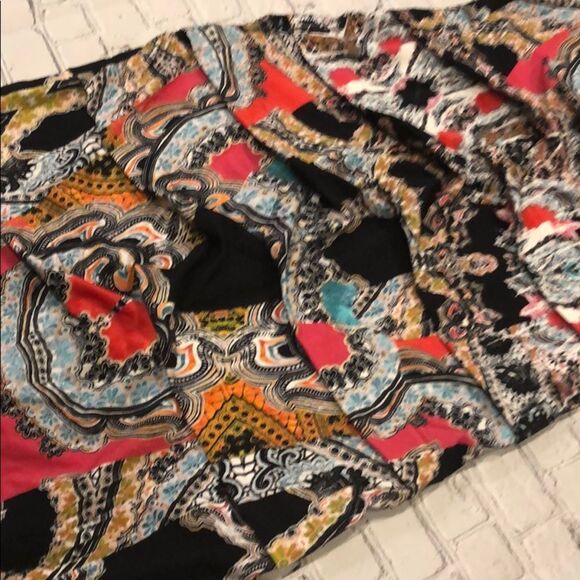 NWT Nicole Miller Printed Tiered Midi Dress - Picture 3 of 7